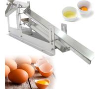 JXYQ Séparateur de protéines de Jaune d'œuf de poulet, Machine de séparation Commerciale en Acier inoxydable 304 pour œufs de Canard et de Poule, Hauteur et écart de séparation réglables