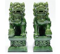 JXYQ Statue Feng Shui 1 Paio di Cani Fu Foo, Leoni Guardiani, Ornamenti, Migliori Decorazioni per la casa, per allontanare l'energia malvagia, Decorazione per la casa, A1,20 cm