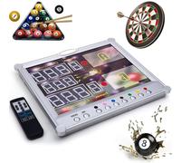 JXYQ Tabellone segnapunti Digitale a LED, contatore per Biliardo e Snooker da Parete con Telecomando, punteggi da 0 a 199 per la Partita.