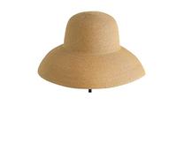 JYARZ Cappello Sole Pieghevole Cappello Di Paglia Estivo Elegante Da Sole A Tesa Larga Floscio Spiaggia Panama A Cupola Donna Antipioggia Traspirante(B)