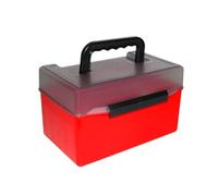 JYARZ Cassetta da Pesca Valigetta Pesca Cassetta Portautensili Multifunzionale for La Pesca con Foro di Drenaggio sul Fondo, Contenitore, Contenitore for Esche ValigettaAttrezzi(Rot)