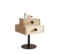 JYARZ Comodino Girevole, Moderno E Semplice, Creativo, For La Camera Da Letto(Beige)