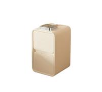 JYARZ Comodino Moderno Semplice In Pelle, Mobiletto Portaoggetti Stretto(Cream,2 pcs)