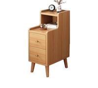 JYARZ Comodino Moderno Semplice Multifunzionale Stretto For Camera Da Letto(Natural,2pack)