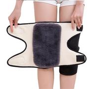 JYARZ Ginocchiera Palestra Calde Imbottiture For Ginocchia E Gambe Foderate In Peluche For Uomini Donne For Lo Sci, Il Ciclismo, La Corsa Tutore Ginocchio Sportiva(Black-Short,M)