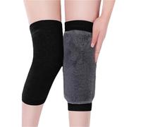 JYARZ Ginocchiera Palestra Ginocchiere Con Gambe Calde E Imbottitura In Peluche Adatte For Gli Sport All'aria Aperta Tutore Ginocchio Sportiva(Black,S)
