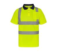 JYARZ Magliette Riflettenti Ad Asciugatura Rapida, Gilet di Sicurezza Notturni for Cantieri Edili(Grün,S)