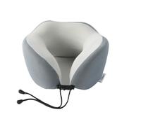 JYARZ Portatile Cuscino Da Viaggio Cuscino da viaggio in memory foam, cuscino per il collo, supporto per la testa e, per aereo Ufficio Casa Morbido(Grey)