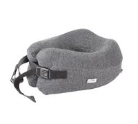 JYARZ Portatile Cuscino Da Viaggio Cuscino Da Viaggio In Memory Foam, In Cotone Regolabile, Pieghevole Per Aereo E Auto Ufficio Casa Morbido(Dark Gray)