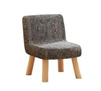 JYARZ Pouf Salvaspazio Poggiapiedi Multifunzionale Con Cuscino Morbido E Gambe In Legno For La Casa Sgabello Moderno(Gray)