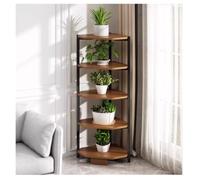 JYARZ Scaffale Angolare Libreria Scaffale Ad Angolo A 5 Livelli Autoportante Supporto Per Piante Espositore Per Ufficio In Soggiorno Salvaspazio Moderno
