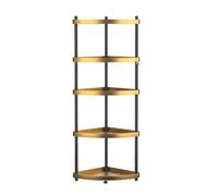 JYARZ Scaffale Angolare Libreria Scaffale Angolare A 5 Livelli, In Acciaio Inox, Supporto Per Piante, Per Bagno, Soggiorno, Cucina Salvaspazio Moderno(44.5 * 30 * 105.5cm)