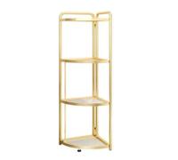 JYARZ Scaffale Angolare Libreria Scaffale Angolare Pieghevole In Metallo Supporto Per Piante Per Soggiorno Cucina Bagno Salvaspazio Moderno(4 Tier)