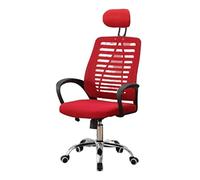 JYARZ Sedia Scrivania Ufficio Studio Sedia Da Computer Per La Casa Per Lavorare In Una Ufficio Riunione Per Membri Del Personale Dormitorio Per Studenti Cuscino Per Testa Casa Cómodas(Rot)