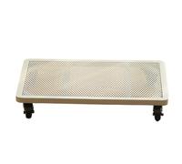 JYARZ Sottovaso con Ruote Carrello for Piante con Rulli E Ruote Bloccabili for Vassoi for Piante da Interno Ed Esterno Supporto per Piante(Black,50x30cm)