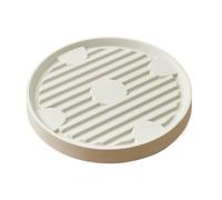 JYARZ Sottovaso con Ruote Carrello Porta Piante Rotondo con Ruote Nascoste for Uso Interno Ed Esterno Supporto per Piante(White,31cm)