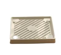 JYARZ Sottovaso con Ruote Carrello Portavasi con Rotelle Bloccabili E Base Portavasi for Fiori for Uso Interno Ed Esterno Supporto per Piante(White,34x34cm)
