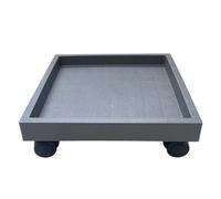 JYARZ Sottovaso con Ruote Carrello Portavasi con Ruote for Piante, for Interni Ed Esterni, for Vasi di Fiori Supporto per Piante(Grey,32cm)