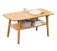 JYARZ Tavolino Comodino Moderno Tavolino Da Caffè In Bambù Nordico Multifunzione Creativo Con Tè Letto Soggiorno Tavolo Centrale Ufficio(100 * 50 * 50cm)