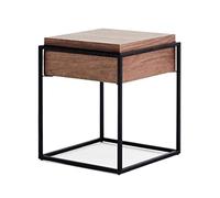 JYARZ Tavolino Comodino Moderno Tavolino Da Caffè Semplice Nordico Tè Quadrato In Ferro Battuto Con Comodino A Cassetto Soggiorno Per Camera Letto Tavolo Centrale Ufficio