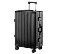 JYARZ Valigia Rigida con Struttura in Alluminio E Tre Serrature A Combinazione(Black,26inch)