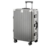 JYARZ Valigia Rigida con Struttura in Alluminio E Tre Serrature A Combinazione(Grey,20inch)