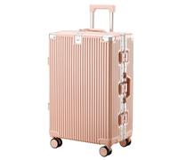 JYARZ Valigia Rigida con Struttura in Alluminio E Tre Serrature A Combinazione(Pink,22inch)