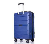 JYARZ Valigia Trolley Il Bagaglio Con I Bagagli Della Ruota Mette La Valigia Leggera Con I Bagagli Di Viaggio Della Serratura Di TSA Bagaglio a Mano (Color : Navy, Size : 24in)