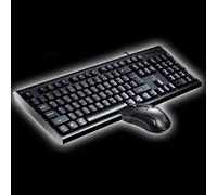 JYB AYSMG ZGB Q9 1600 DPI Tastiera da ufficio professionale con griglia metallica cablata + kit mouse ottico (nero) (Color : Black)