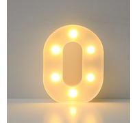JYB Hopefuture Luce a LED 3D, numeri decorativi, luce notturna, per matrimoni, compleanni, feste, funzionamento a batteria, decorazione domestica (0)