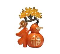 JYBNBBE Albero dei Soldi di Cristallo Fook Ricchezza Prosperità Albero della Fortuna di Cristallo, Zucca in Equilibrio Ornamento per la casa Bonsai