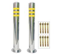 JYBNBBE Barriera di parcheggio, colonnina di parcheggio Fissa/palo di sbarramento, colonnine di Sicurezza in Acciaio Inossidabile per vialetti, colonne di collisione, Facile Installazione