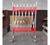 JYBNBBE Barriera di Sicurezza espandibile con Recinzione telescopica Portatile in Acciaio Inossidabile con puleggia, Ideale per Il Controllo della Folla nei Cantieri edili e la g,1.2x2m