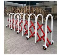 JYBNBBE Barriera di Sicurezza Regolabile ed espandibile - Cancello di Isolamento per vialetto in Acciaio Inossidabile e barriera Stradale 0,9x6 m Recinzione da Giardino per sicur,1.5x2m-Rosso