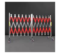 JYBNBBE Barriera Metallica espandibile con Ruote bloccabili, cancello di Sicurezza Portatile per Il Controllo della Folla negli spazi pubblici, barriera di Sicurezza Durevole e f,Plateado-1.5x2m