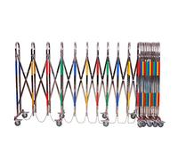 JYBNBBE Barriera Metallica espandibile Portatile - Cancello di Sicurezza Mobile in Acciaio Inossidabile con Ruote per Il Controllo della Folla e la Sicurezza Durante Gli Eventi,Multicolor-1.5x9m