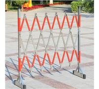 JYBNBBE Barriera Metallica Retrattile Industriale con Ruote, barriera di Sicurezza di Facile Montaggio per Il Controllo del Traffico, Soluzione Portatile e per la Gestione del Traffico, 1,2 x 2,5 m