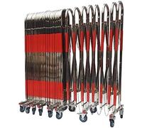 JYBNBBE Barriera Retrattile espandibile per Uso Esterno Barriera Stradale in Acciaio Inossidabile per Il Controllo della Folla per scuole e supermercati,1.1x6m