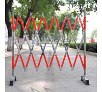 JYBNBBE Barriera Stradale espandibile in Acciaio Inossidabile, barriera di Sicurezza Pieghevole Riflettente, barriera Retrattile per Esterni per Il Controllo della Folla e l'edil,1.2x2.5m