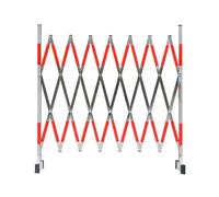 JYBNBBE Barriera Stradale in Metallo espandibile, Recinzione da Cantiere con Isolamento energetico, cancello di Sicurezza Pieghevole in Acciaio Inossidabile, Protezione flessibil,200cm/6.5FT