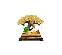 JYBNBBE Decorazione per Statua Albero dei Soldi Decorazioni Cinesi in Cristallo Albero dei Soldi Rospo dei Soldi Figurina per Fortuna Ricchezza fortunata per ricchezza e buona f,Medium