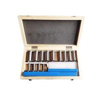 JYBNBBE Keyway - Set di 22 brocciatrici e spessori per boccole, metriche 12-30, per macchine CNC e lavorazione dei metalli, lavorazione del tornio