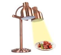 JYBNBBE Lampada riscaldante per Alimenti a Doppia Testa per Buffet, Lampada riscaldante da Cucina Commerciale da 500 W, Lampada riscaldante per Alimenti, Lampada riscaldante da t,A-2
