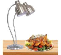 JYBNBBE Lampada riscaldante per Alimenti a Doppia Testa per Buffet, Lampada riscaldante per Alimenti, scaldavivande Commerciale, Lampada riscaldante elettrica Portatile da 500 W,C