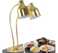 JYBNBBE Lampada riscaldante per Alimenti a Doppia Testa per Buffet, Lampada riscaldante per Alimenti, scaldavivande Commerciale, Lampada riscaldante elettrica Portatile da 500 W,A