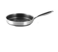 JYBNBBE Padella in acciaio inox padella per friggere carne padella per uso generale piano cottura a induzione Wok a nido d'ape Wok