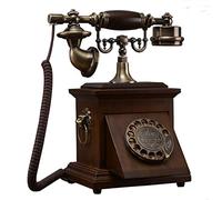 JYBNBBE Telefono retrò con Filo, Telefono Fisso con quadrante rotativo Nascosto, Classico Telefono da scrivania Vecchio Stile con Funzione di ricomposizione, Arredamento per Il Soggiorno, A