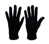 JYC CREATIVE 3 Paia di Guanti Multiuso in Cotone - Ergonomici per Casa, Giardino, Guida, Ospitalità, Lavoro (20 cm, 3 Pezzi Nero)