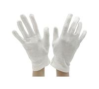 JYC CREATIVE 3 Paia di Guanti Multiuso in Cotone - Ergonomici per Casa, Giardino, Guida, Ospitalità, Lavoro (16 cm, 3 Pezzi Bianco)