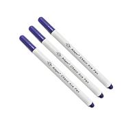 JYC CREATIVE 3 pennarelli per tessuto cancellabili con acqua, pennarello pennarello per tessuto di inchiostro che scompare, pennarello per tessuto, per abbigliamento, sapone per tessuti, lilla